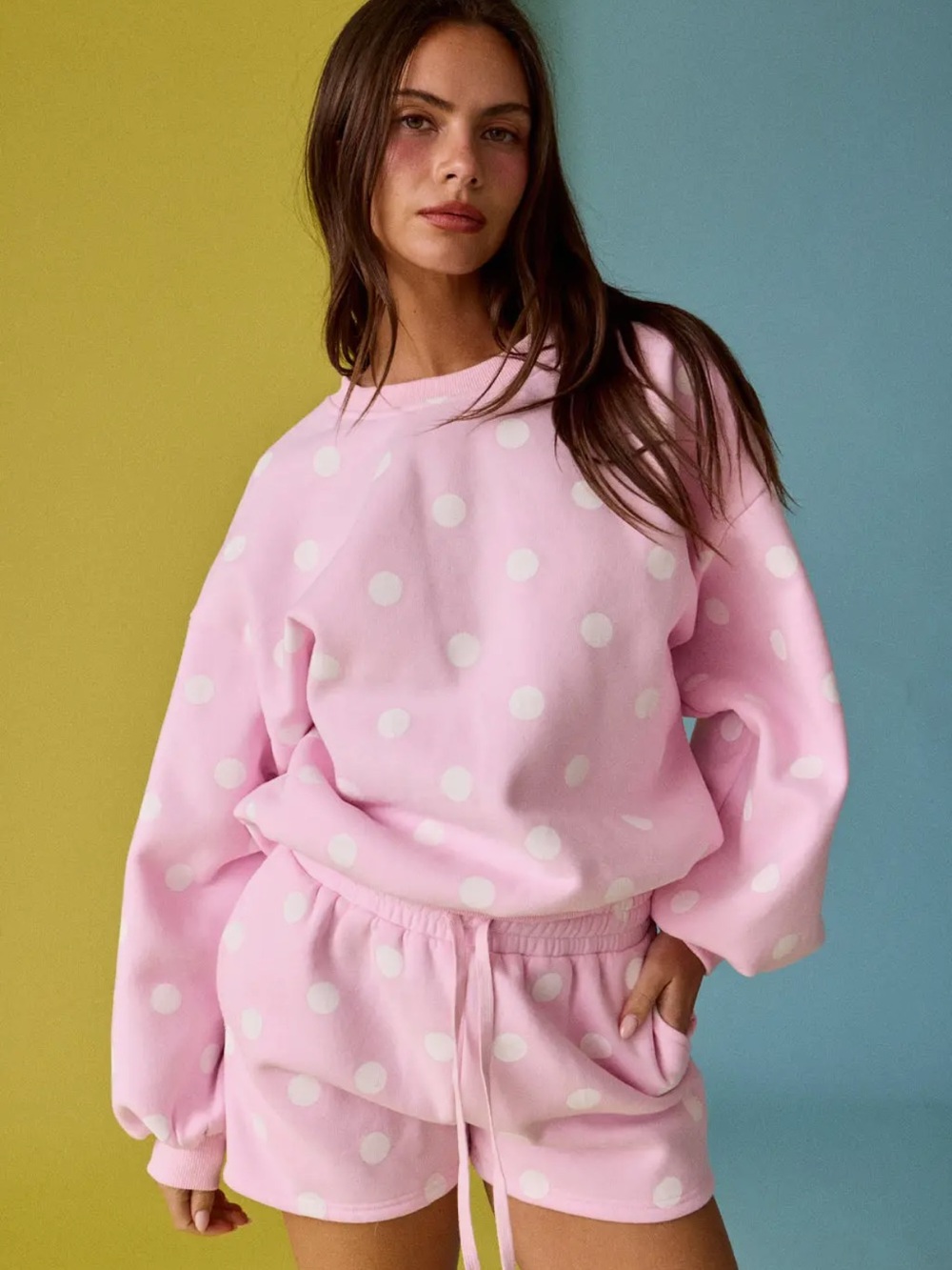 Polka dot matching set pink - Picture 2 of 5